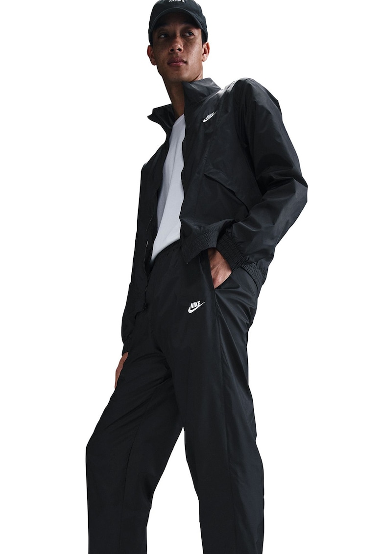 Trening relaxed fit cu buzunare Club - Alb/Negru
