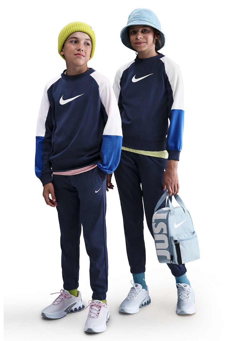 Trening slim-fit cu logo - Alb/Albastru petrol/Albastru