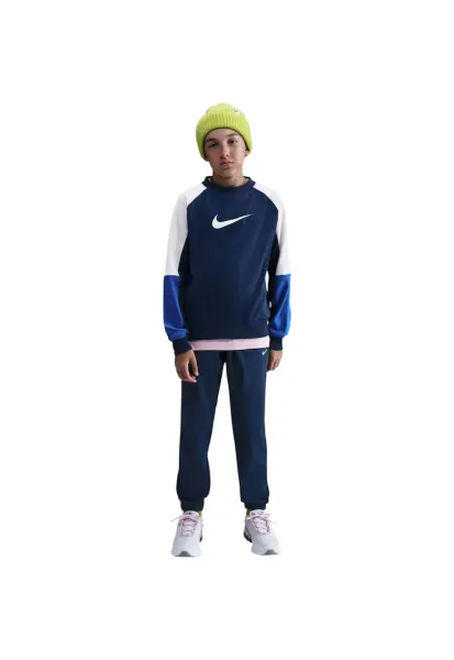 Trening slim-fit cu logo - Albastru inchis