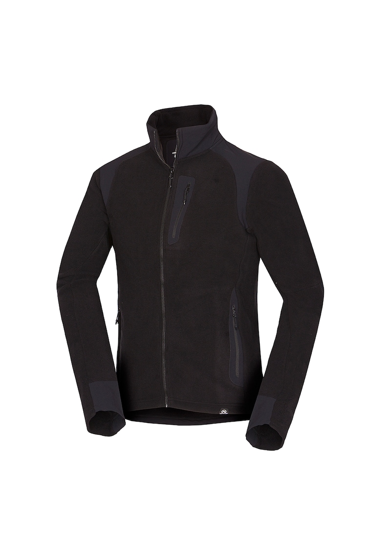TRIBEC – bluza fleece de drumetie pentru barbati cu Polartec® - Negru