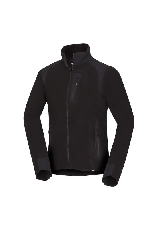 TRIBEC – bluza fleece de drumetie pentru barbati cu Polartec® - Negru