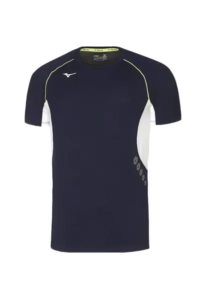 Tricou alergare barbati  Premium - Alb/Bleumarin