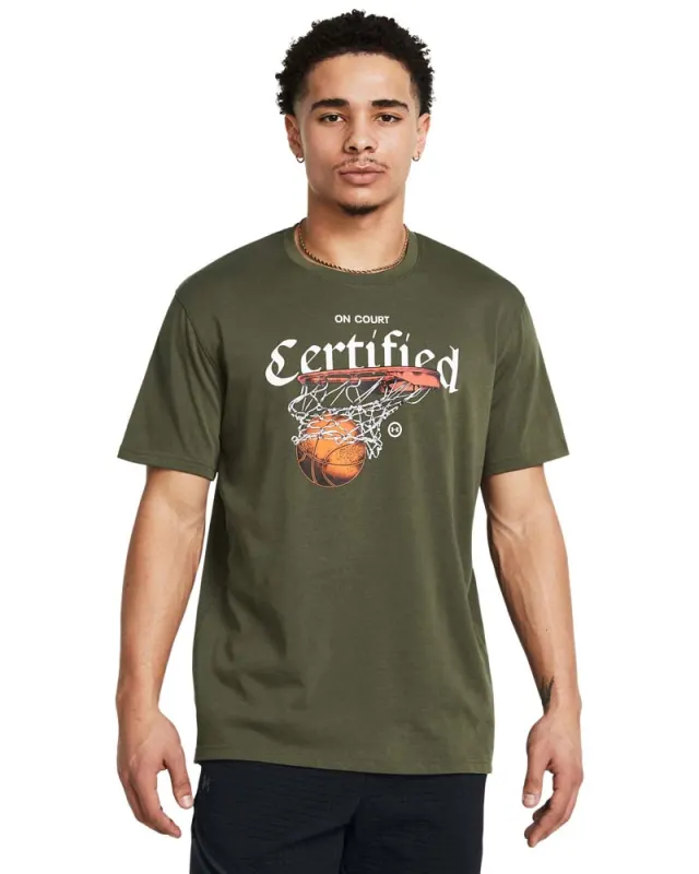 Tricou Barbati HEAVYWEIGHT HOOPS CERTIFIED Short Sleeve Under Armour