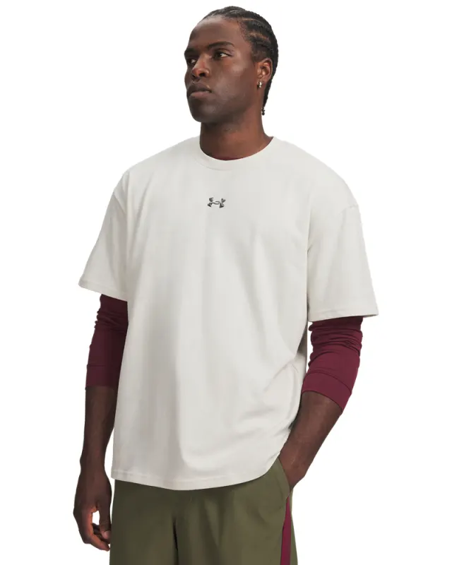 Tricou Barbati HEAVYWEIGHT METAL LOGO SHORT SLEEVE Under Armour