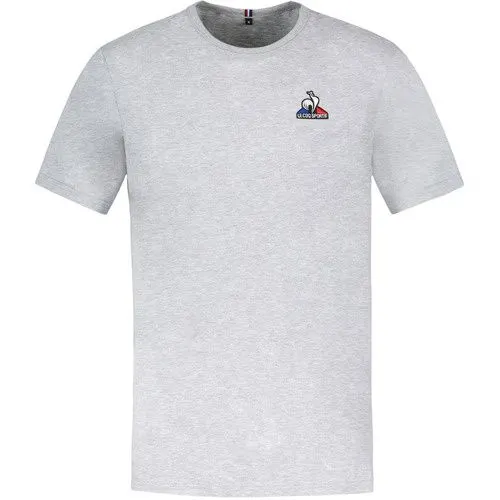 Tricou barbati Le Coq Sportif Ess Tee Ss No4 M Gris Chine Clair 2310547-50