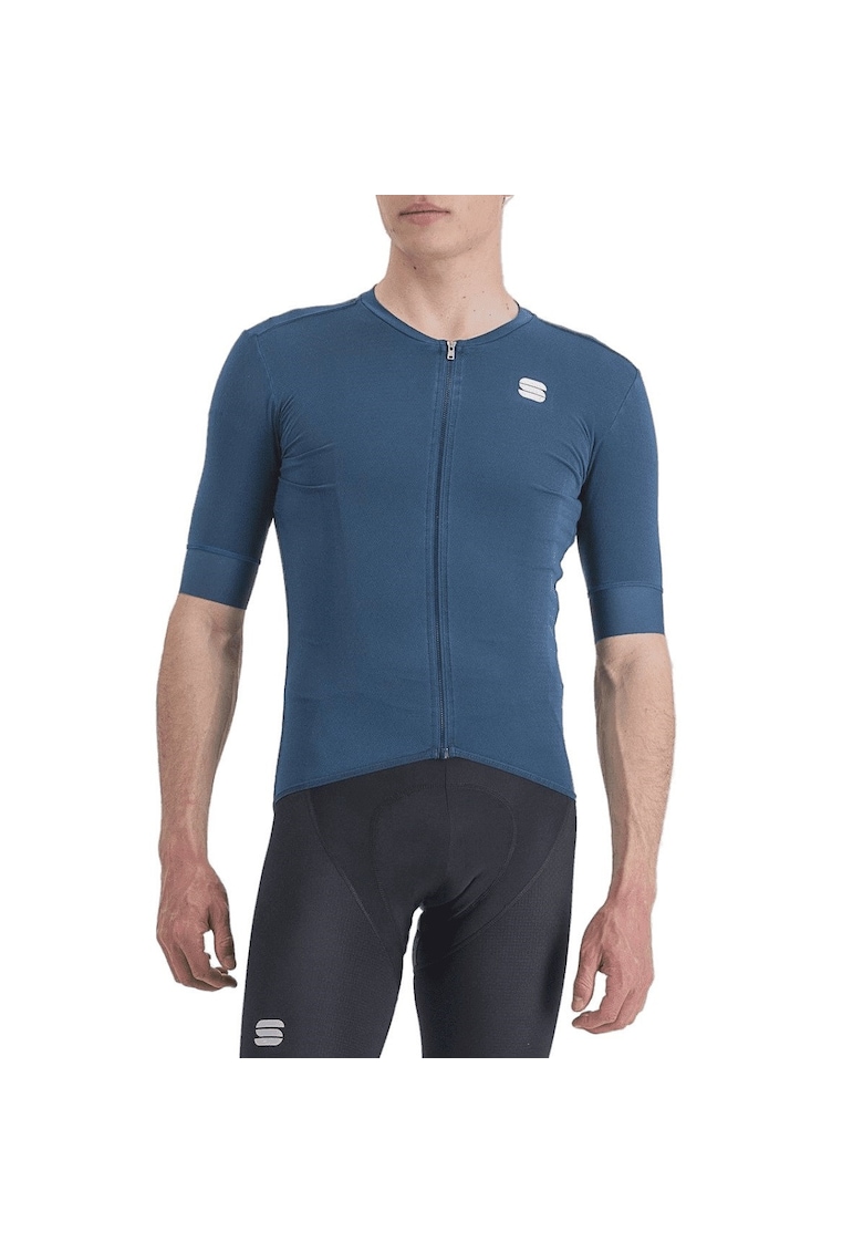 Tricou ciclism barbati  Monocrom Albastru - Albastru