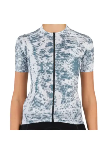 Tricou ciclism dama  Escape Supergiara SS 2021 Alb/Bleu - Bleumarin