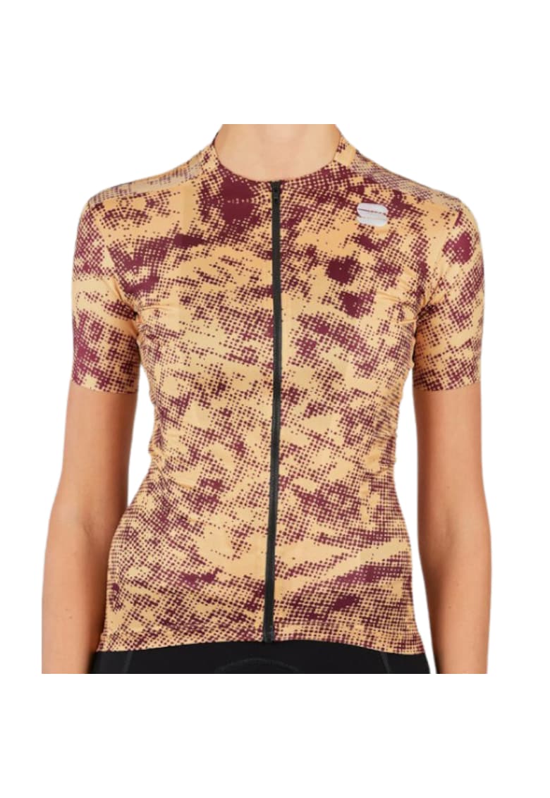 Tricou ciclism dama  Escape Supergiara SS 2021 Galben/Visiniu - Galben