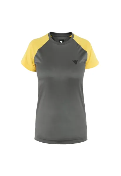 Tricou ciclism dama  HG Ramla SS Gri/Galben - Gri