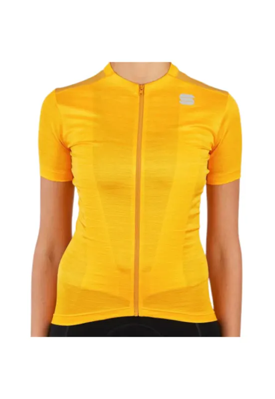 Tricou ciclism dama Supergiara SS 2021 Galben - Galben