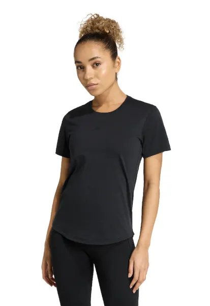 Tricou cu decolteu la baza gatului - pentru antrenament Motion - Negru