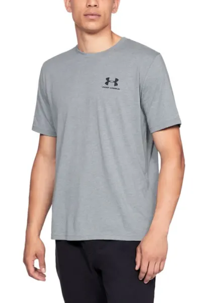 Tricou cu decolteu rotund - pentru fitness Sportstyle - Gri deschis