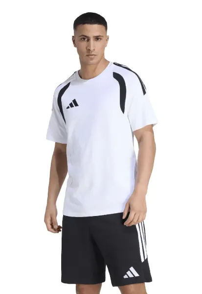 Tricou cu detalii contrastante pentru fotbal Tiro26 League - Negru/Alb optic