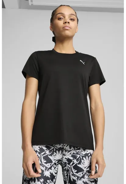 Tricou cu logo pentru fitness - Negru stins