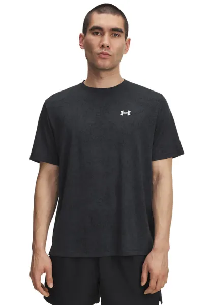 Tricou cu logo - pentru fitness Tech - Alb/Negru stins