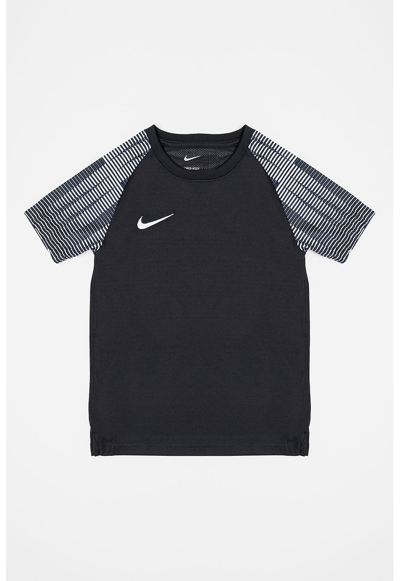 Tricou cu tehnologie Dri-Fit pentru fotbal Academy - Alb/Negru