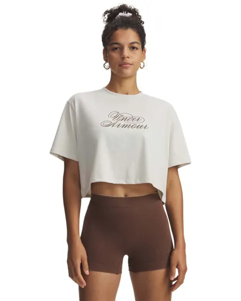 Tricou Dama SCRIPTHEART CROP SHORT SLEEVE Under Armour