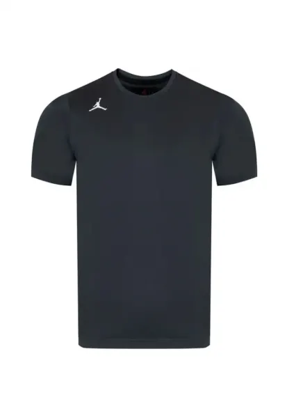 Tricou De Antrenament -  Dq7899-066 - 88% Poliester - 12% Elastan - Dri-Fit - Rotund - Din Cauciuc Jordan - Pentru De - Gri grafit