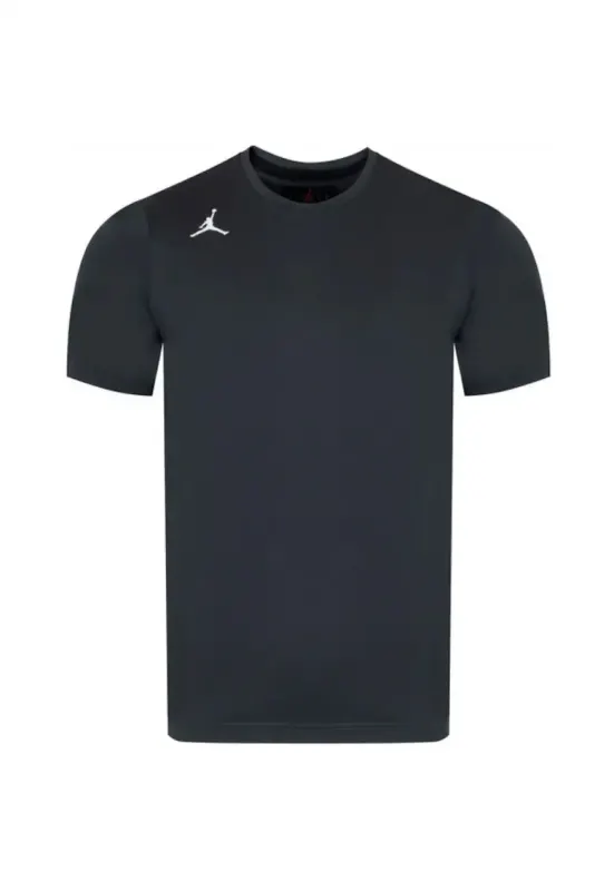 Tricou De Antrenament - Dq7899-066 - 88% Poliester - 12% Elastan - Dri-Fit - Rotund - Din Cauciuc Jordan - Pentru De - Gri grafit