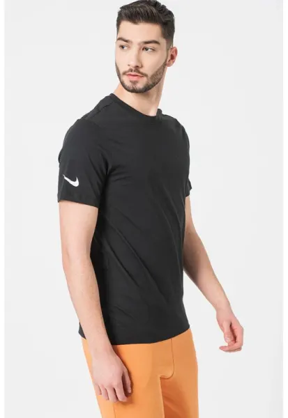 Tricou de bumbac pentru fotbal Park20 - Negru