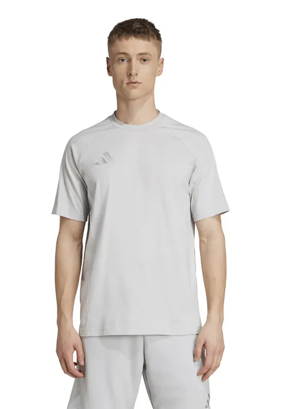 Tricou de bumbac pentru fotbal Tiro25 - Gri deschis