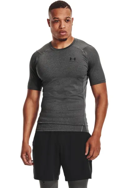 Tricou de compersie pentru fitness HeatGear® - Gri inchis melange