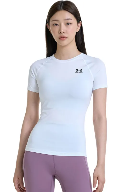 Tricou de compresie cu maneci raglan - pentru antrenament - Alb optic