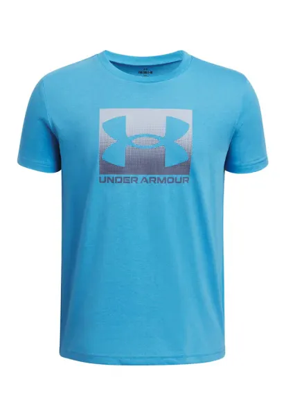 Tricou din amestec de bumbac cu logo Boxed Sports - Albastru aquamarin