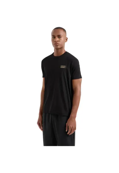 Tricou  EA7 Gold Label Small Logo - AF10170-7M000021-UC001 35269 - Auriu/Negru