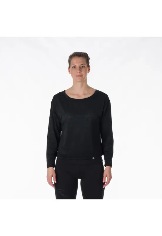 Tricou elastic de sport femei Natalie - Negru