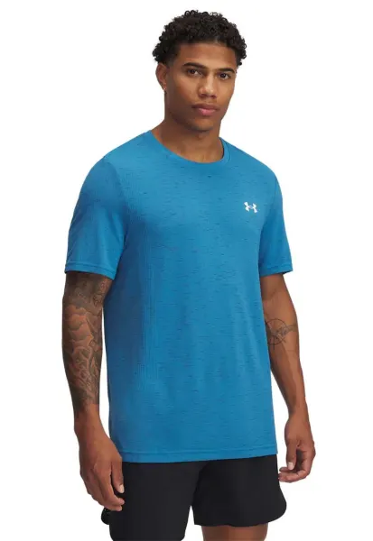 Tricou fara cusaturi - pentru fitness Vanish - Albastru glaciar