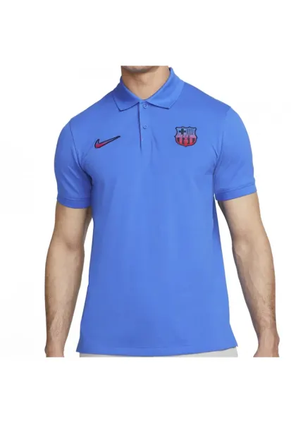 Tricou  FC Barcelona 22/23 Polo barbati - Albastru