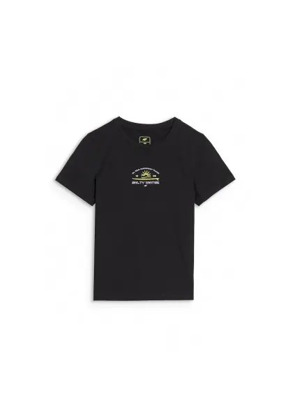 Tricou fete JWSS25TTSHF1871-20S - 4F - Bumbac - Negru