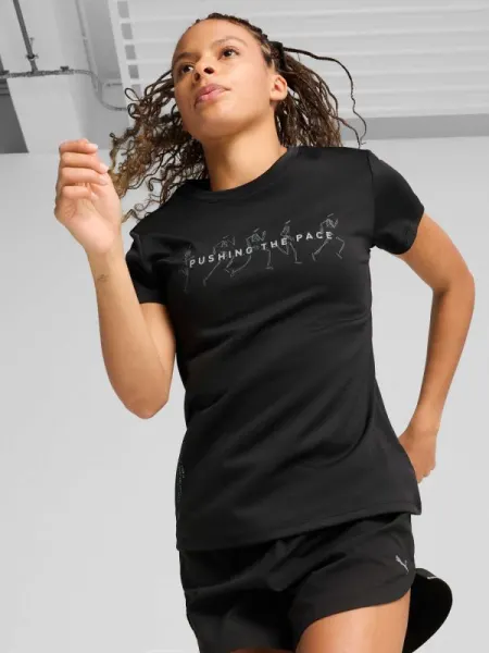 Tricou Graphics Running Slogan W