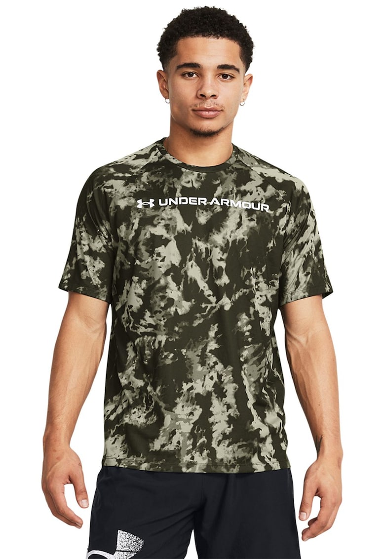 Tricou lejer pentru antrenament Tech™ ABC Camo - Verde/Negru