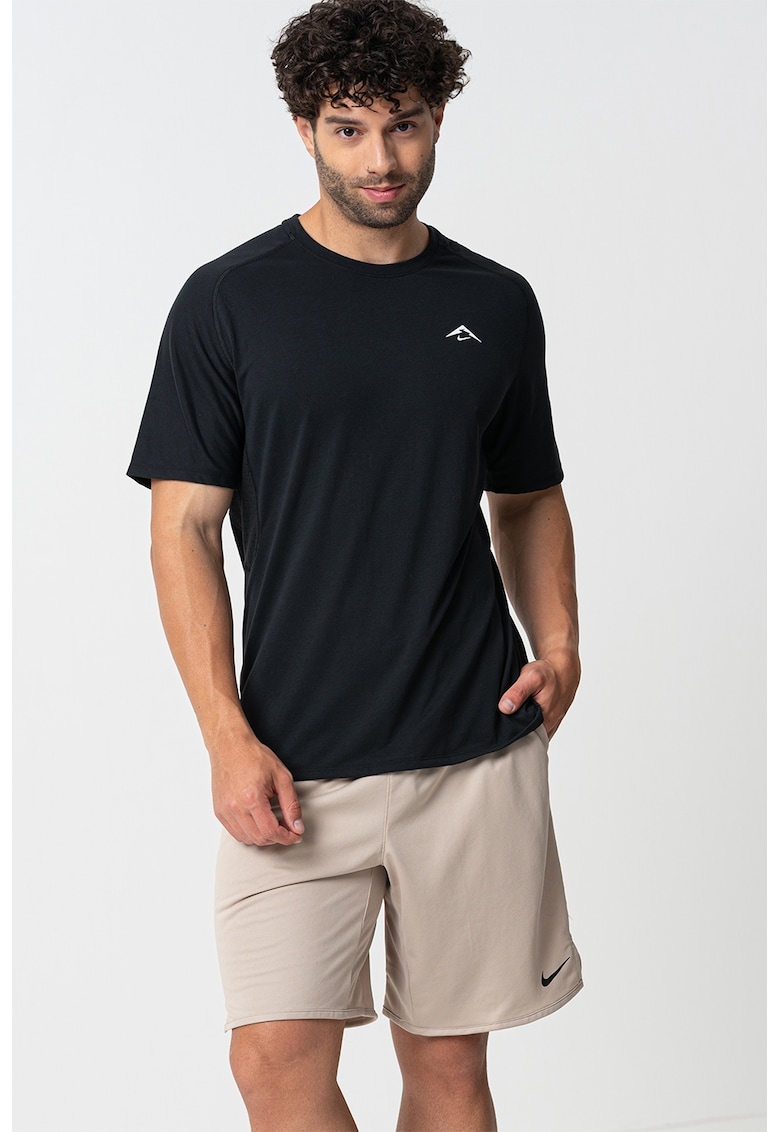 Tricou pentru alergare Trail Solar Chase - Negru