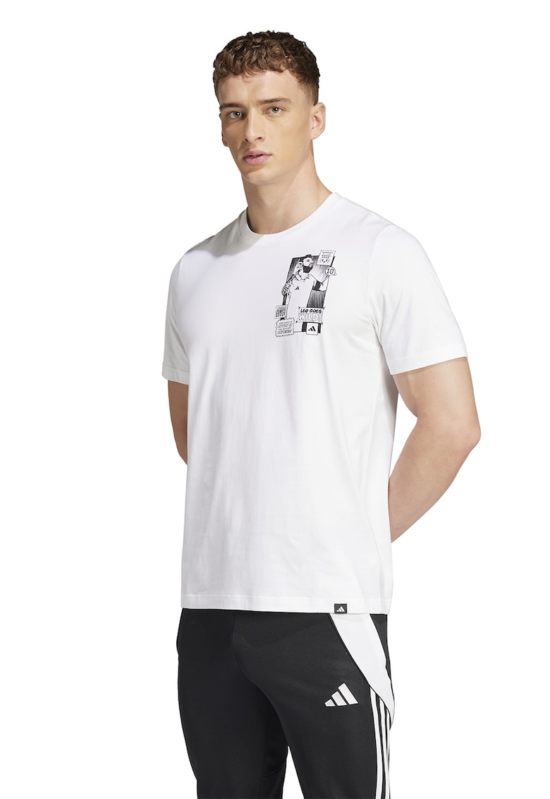 Tricou pentru fotbal Messi - Alb