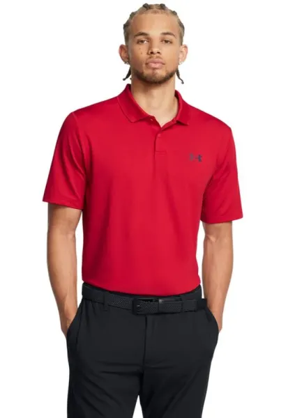 Tricou polo pentru golf Performance 3.0 - Rosu