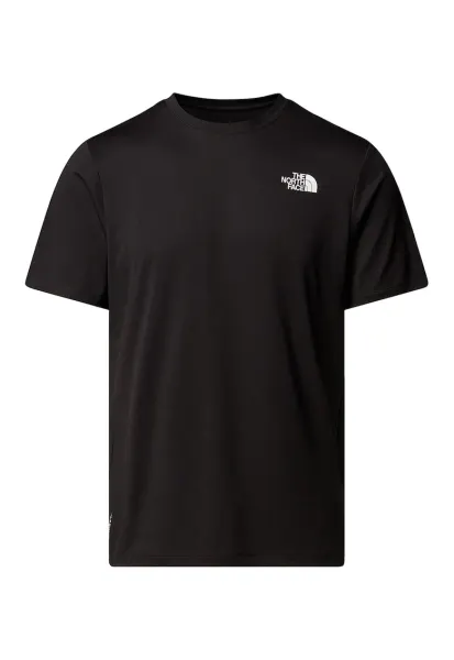 Tricou regular fit cu detaliu logo pentru fitness 24/7 - Negru