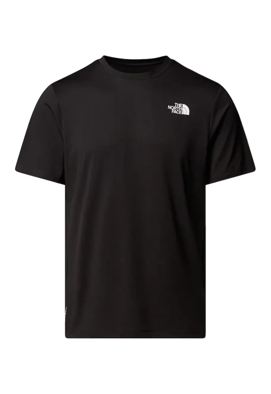 Tricou regular fit cu detaliu logo pentru fitness 24/7 - Negru