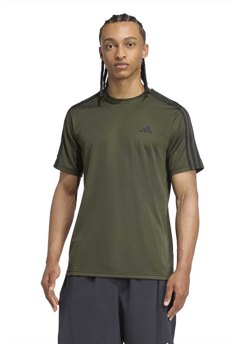 Tricou regular fit cu logo pentru fitness - Verde