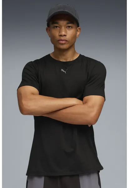 Tricou regular-fit pentru antrenament - Negru