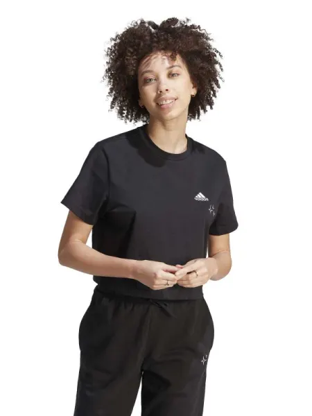 Tricou Scribble Embroidery Crop