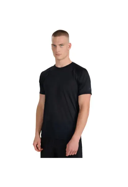 Tricou sport  antrenament - negru - maneca scurta