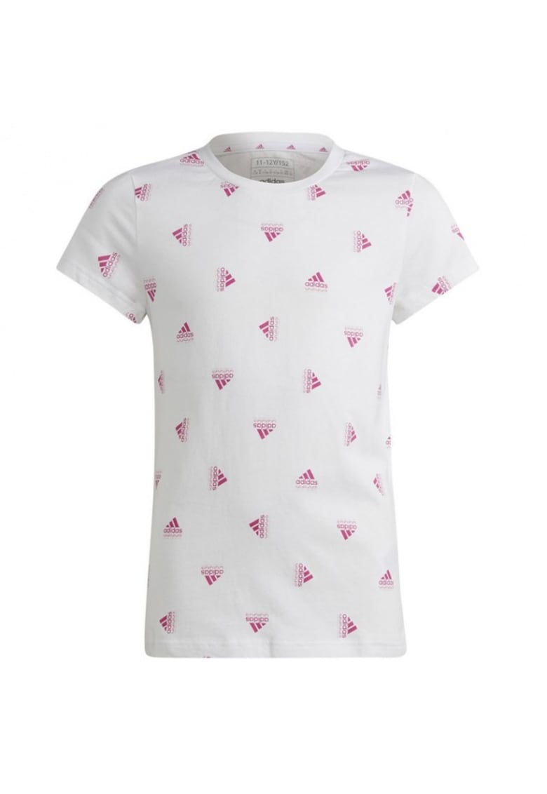 Tricou sport copii  alb din bumbac