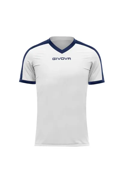 Tricou sport copii  Revolution - Alb / Bleumarin - 110-122 CM
