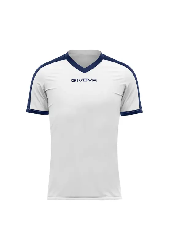Tricou sport copii Revolution - Alb / Bleumarin - 110-122 CM
