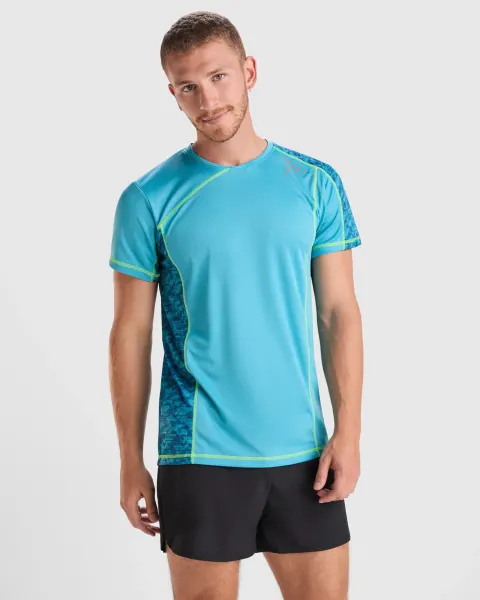 Tricou sport cu panouri imprimate 130g SOCHI