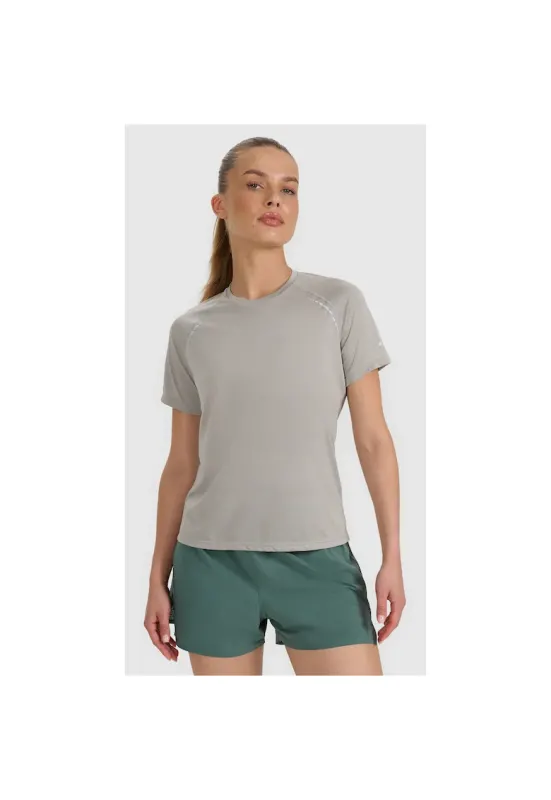 Tricou sport dama  antrenament - usor - gri - poliester