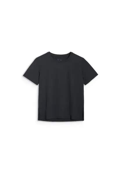 Tricou sport  negru - uscare rapida - supradimensionat - pentru femei - textil
